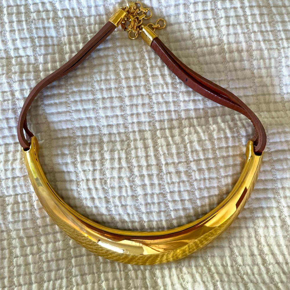 JCREW gold collar necklace
